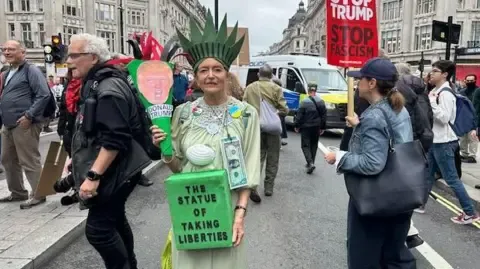 Countless Activists Converge in Downtown London to Challenge Donald Trump's Second State Visit