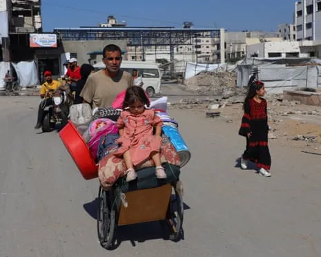 Escaping from Peril to Destruction: Gaza Civilians Grapple with Heart-Wrenching Dilemma