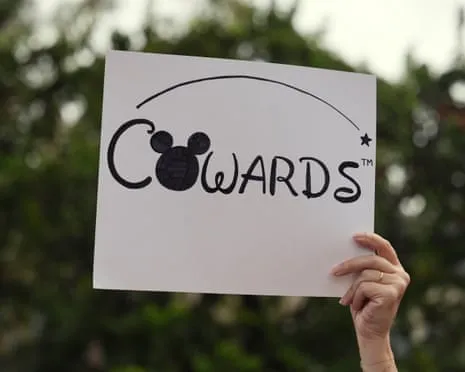 Numerous Protest In Front Of Disney HQ Regarding ‘Authoritarian’ Kimmel Suspension