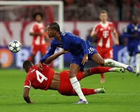 The Blues' boss fumes as Bayern Munich center-back Tah avoids dismissal in Champions League loss